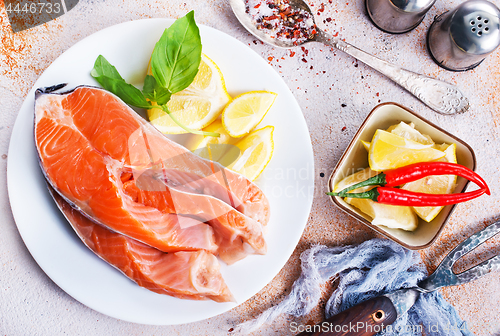 Image of raw salmon