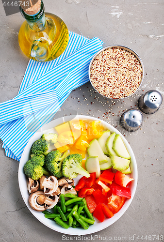 Image of raw ingredients for dinner