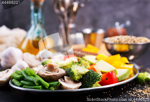 Image of vegetables and mushrooms
