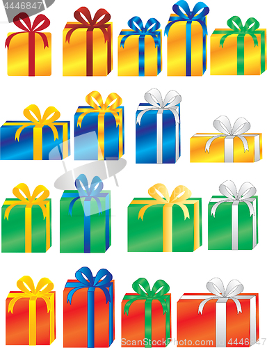 Image of Colored gift boxes