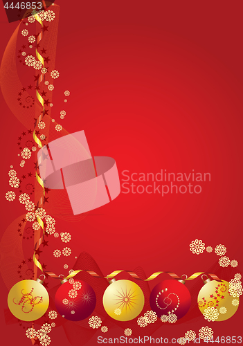 Image of Red Christmas background