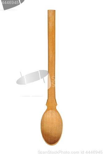 Image of Wooden spoon on white