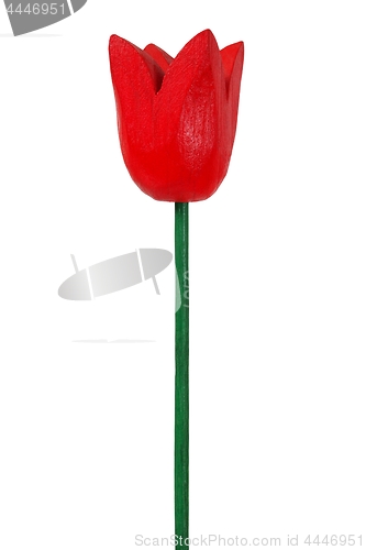 Image of Red wooden tulip