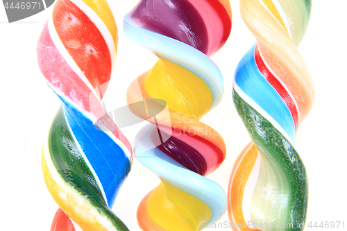 Image of rainbow sugar lolly texture as color background