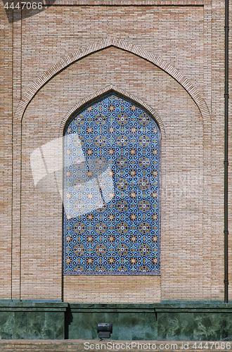 Image of Ornate window niche in the wall, Uzbekistan