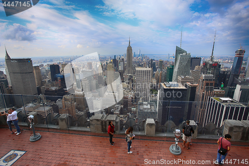 Image of New York, USA – August 23, 2018: View of the Empire State Buil