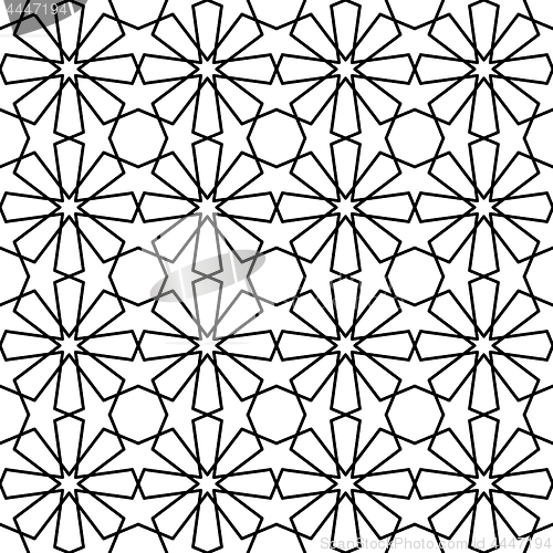 Image of Islamic pattern vector illustration on white background