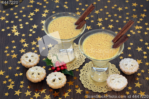 Image of Christmas Eggnog and Mince Pies