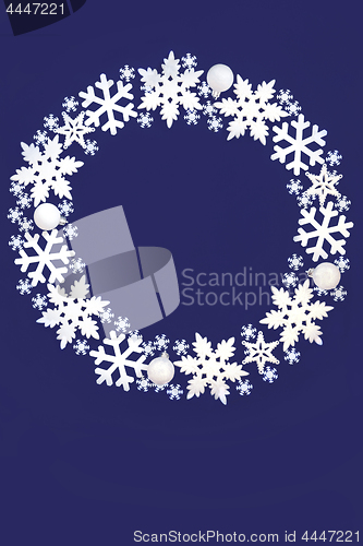 Image of Snowflake Christmas Wreath