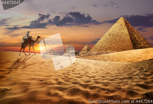 Image of Egyptian evening landscape