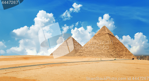 Image of View of the pyramids