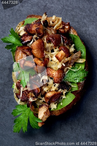 Image of Crostini with Mushrooms Chanterelles