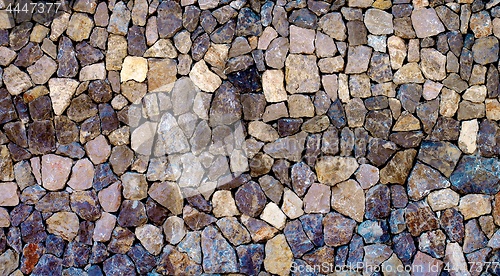 Image of Multicolored Cobblestones Background