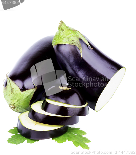 Image of Ripe Raw Eggplants