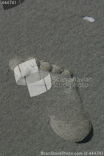 Image of Footstep in the sand