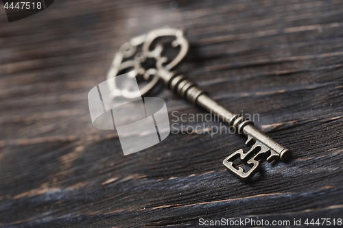 Image of Vintage skeleton key on a table