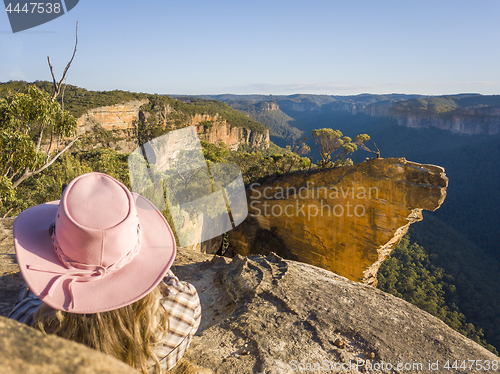 Image of Relaxing with stunning cliff top views mountains and valleys