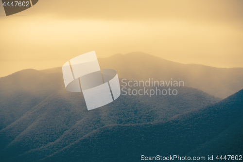 Image of The Wonder of Misty Mountain Ranges