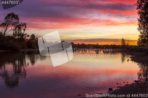 Image of Stunning sunrise skies over rural Richmond Australia