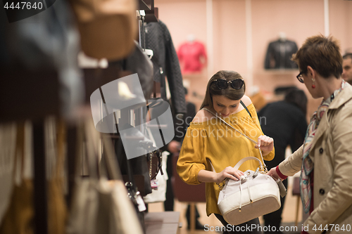 Image of best friend shopping in big mall