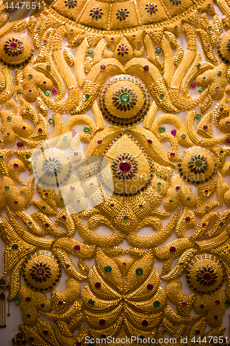 Image of gold jewelry in the shop window