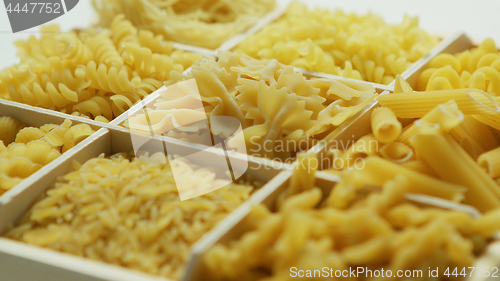 Image of Container with pasta of different sort