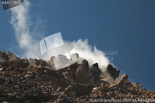 Image of Steam activity in New Zealand