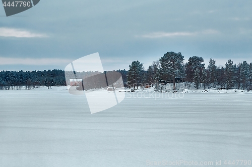 Image of Frozen lake landscape