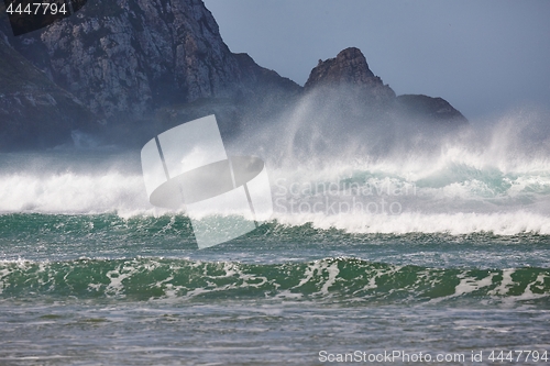 Image of Stormy Waves Breaking