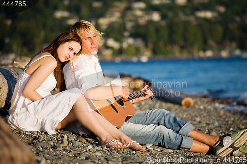 Image of Romantic caucasian couple