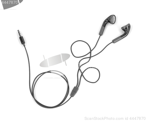 Image of Black wired earphones