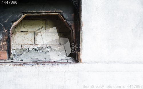 Image of Part Of An Old Whitewashed Russian Oven