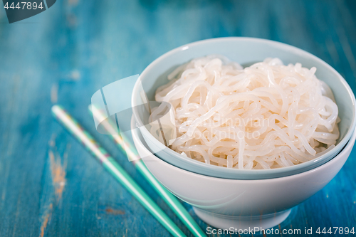 Image of Bowl of shirataki noodles (Konjac)