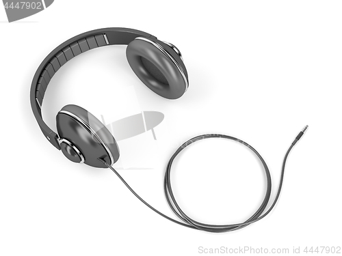 Image of Big black over-ear headphones