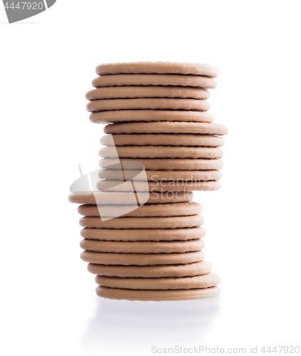 Image of Stack of cookies isolated