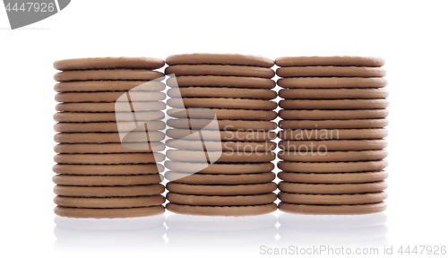 Image of Stack of cookies isolated