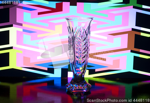 Image of Vase from a glass on a background