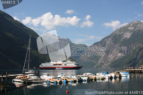 Image of Hurtigruta in Geiranger