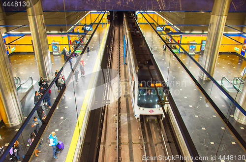 Image of People at Madrid metro , Spain