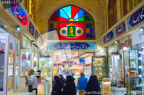 Image of People Tehran Grand Bazaar. Iran