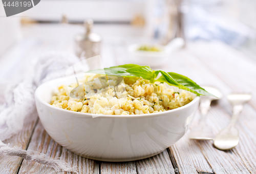 Image of bulgur with pesto