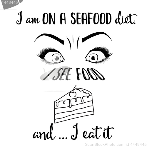 Image of Funny quote about diet