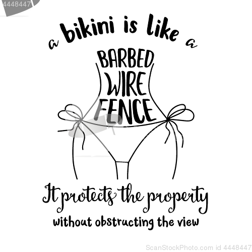 Image of Funny Quote about bikini