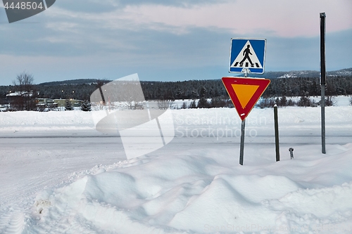 Image of Winter Road Intersection