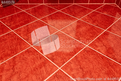 Image of Tiled bathroom floor