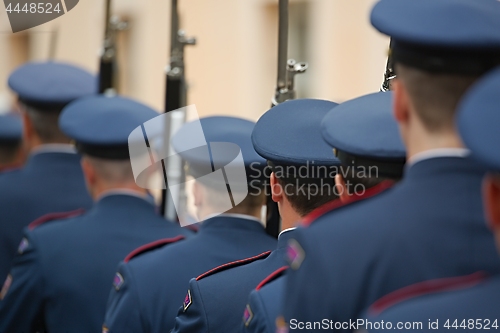 Image of Armed palace guards