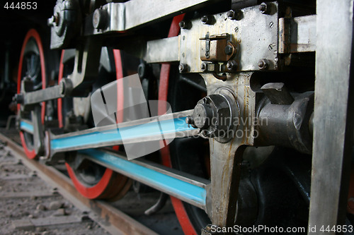 Image of Steem train wheel.