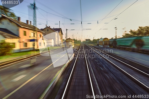 Image of Railway tracks blur