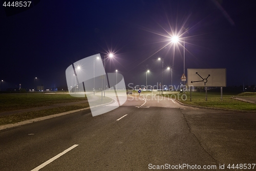 Image of Road at night