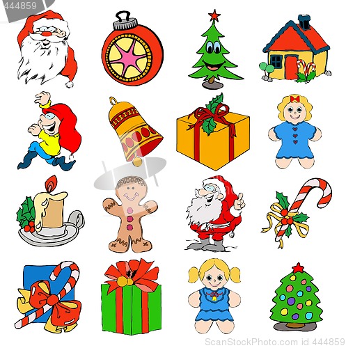 Image of Christmas icons